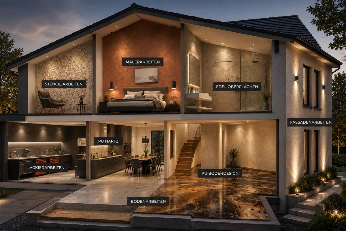 Modernes Haus mit den Leistungen von Marevo